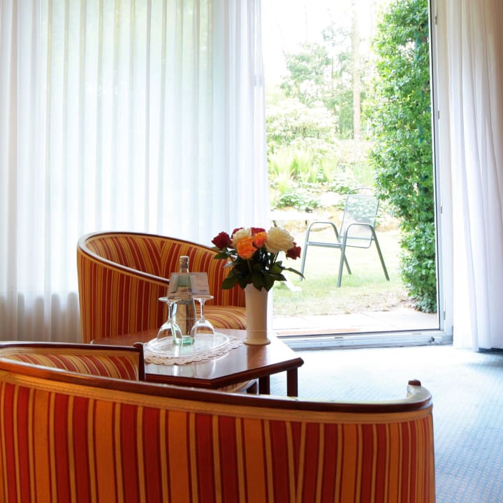 Garten-Suite mit eigener Terrasse im Hotelgarten Ringhotel Fährhaus