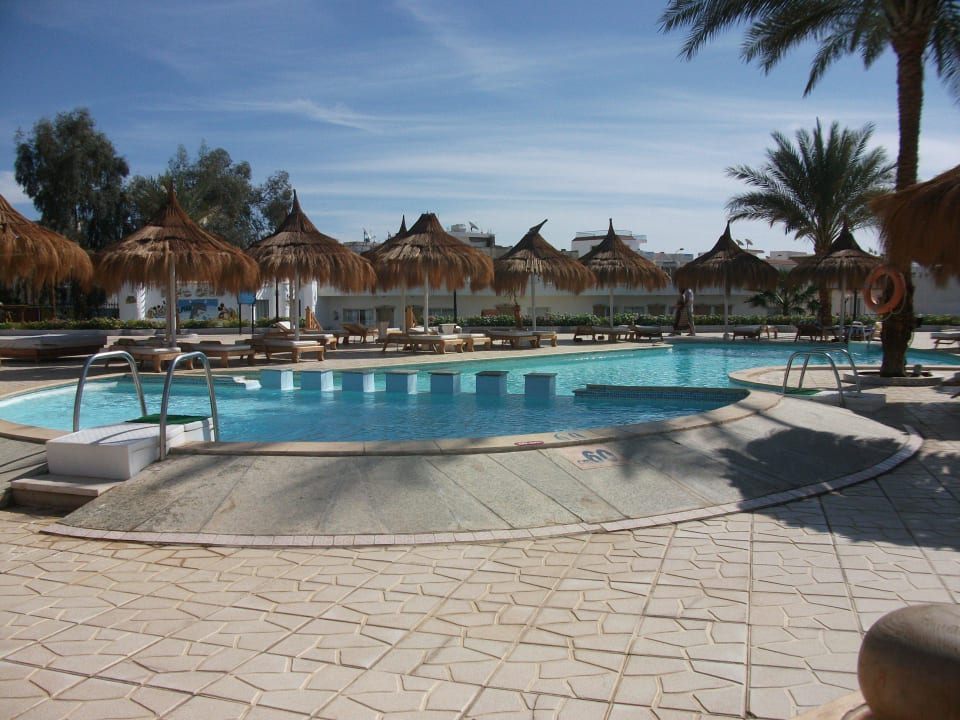 Pool im Hotelgarten Albatros Sharm Resort