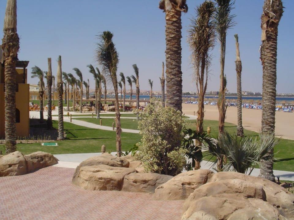 Strandbereich, Blick aus dem "Sparbereich" Stella Beach Resort & Spa Makadi Bay