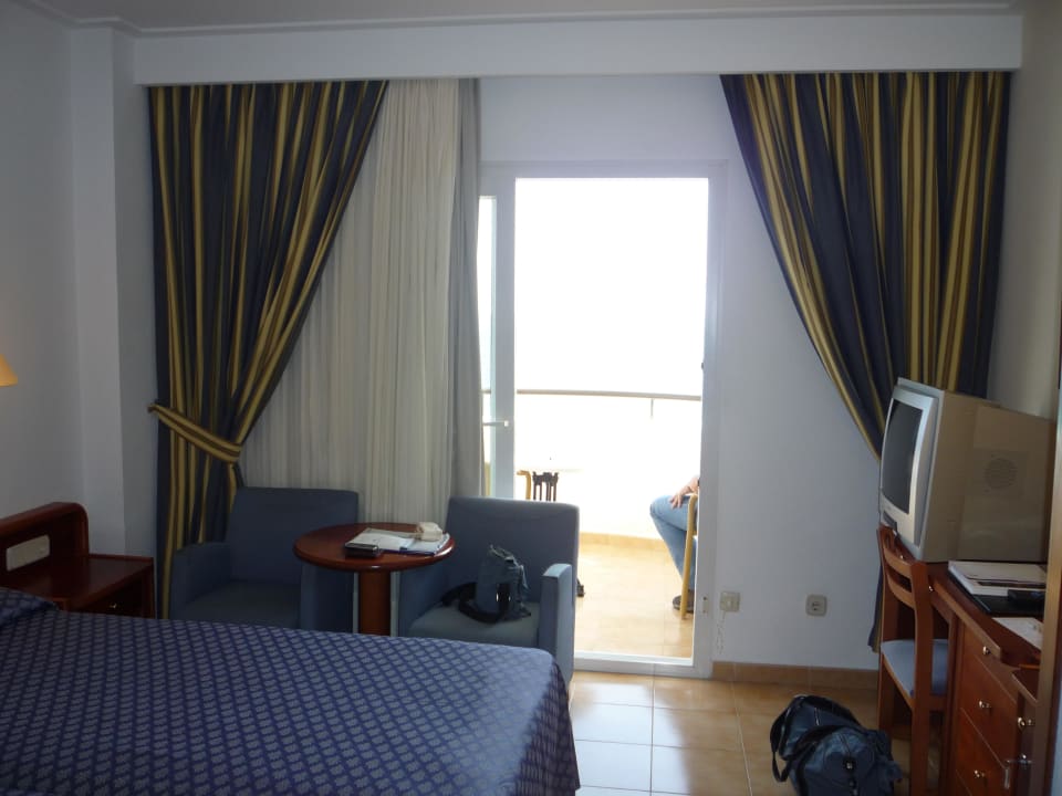 Blick zum Balkon Hipotels Hipocampo Playa