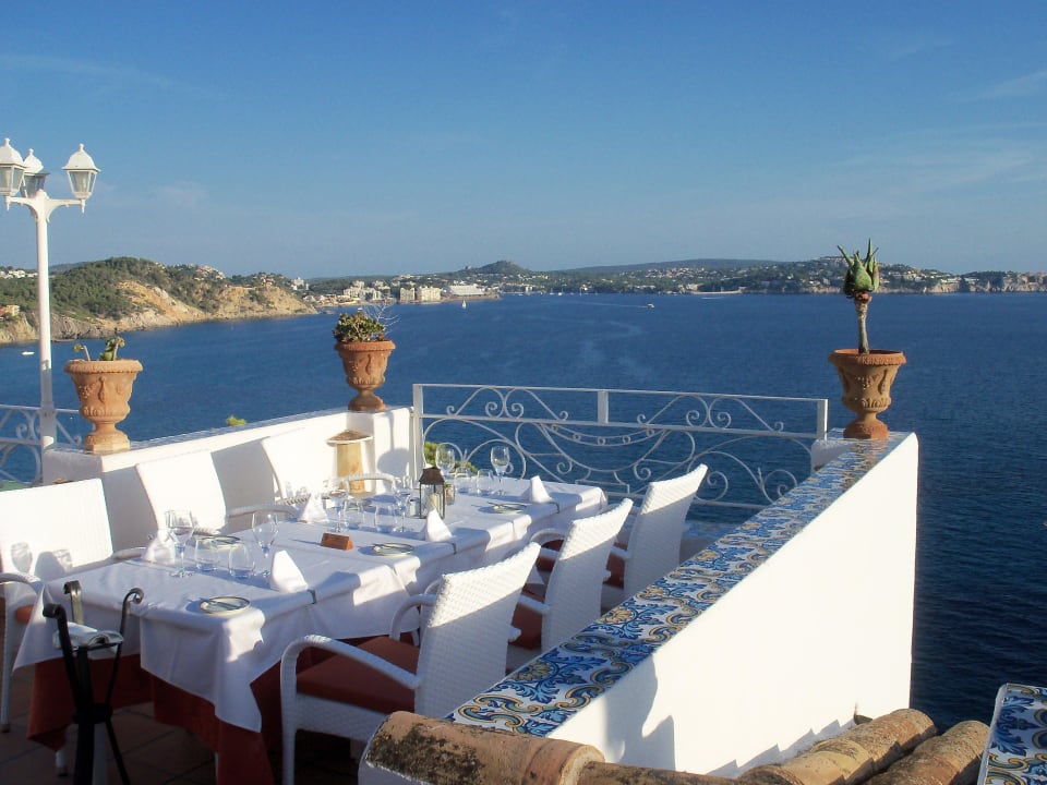 Blick v. der Terrasse Hotel Aldea Cala Fornells 2