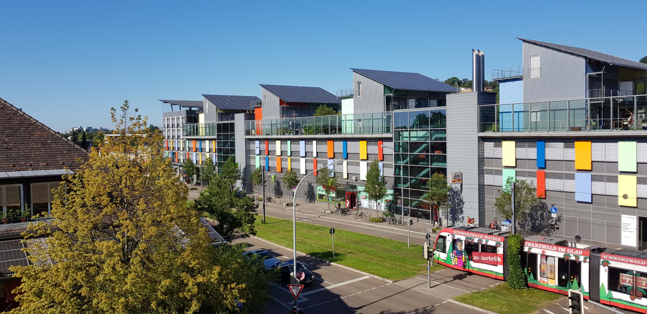 Ausblick Green City Hotel Vauban