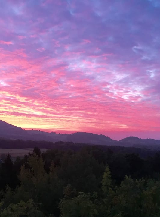 Morgenstimmung - Blick aus dem Turmzimmer RETTER Bio-Natur-Resort