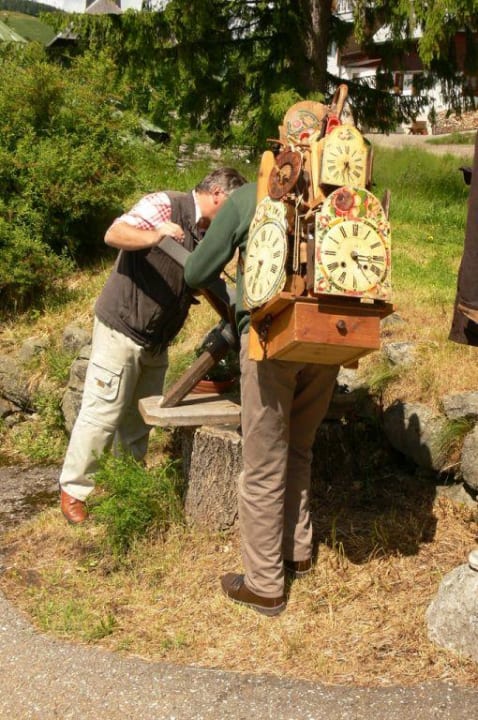Der Uhrenmann. Hotel Landgasthof Bergblick