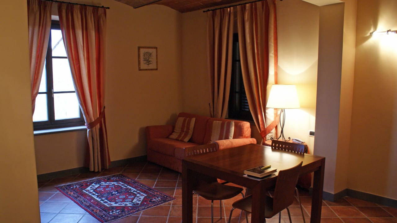 Das gemütliche Wohnzimmer Villa San Filippo