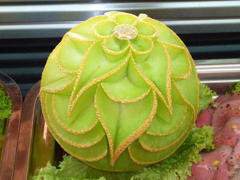 Kunstwerke des Chefkochs Hotel Kalithea Horizon Royal