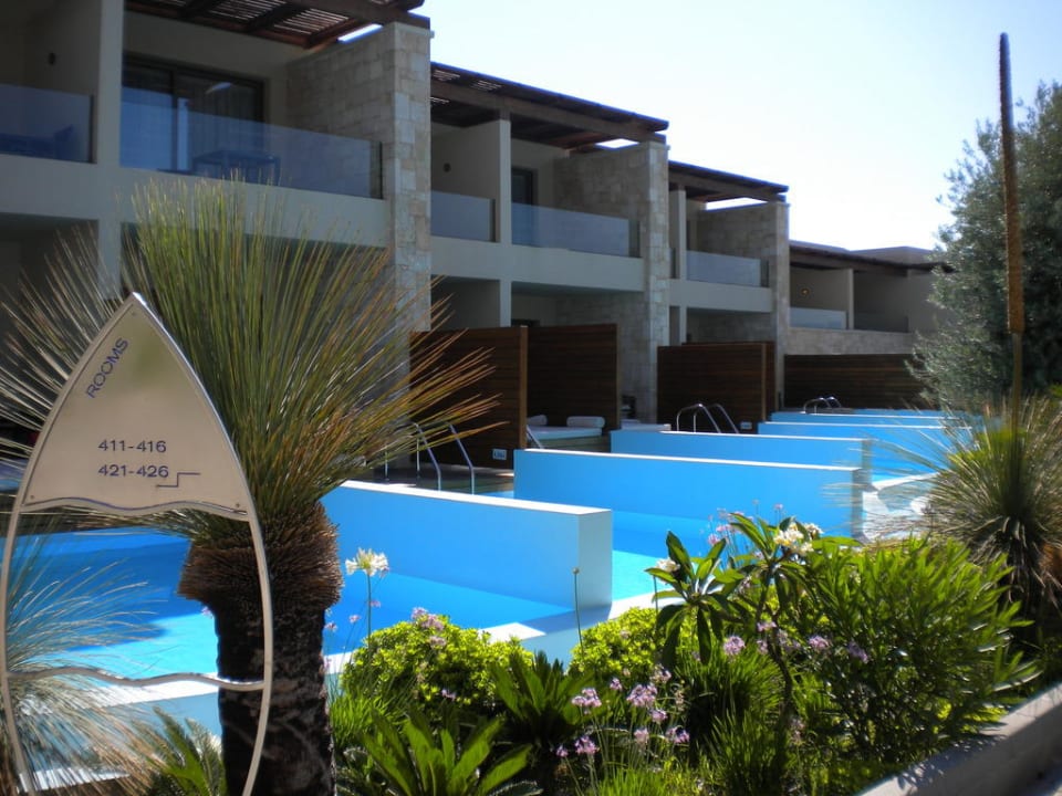 Blick zum Pool Aquagrand Artistic Luxury Beach Resort - Adults only