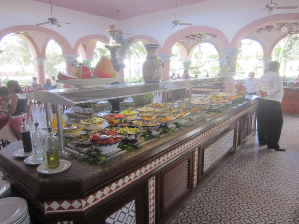 Salatbuffet am Strand (El Patio) Hotel Riu Palace Mexico