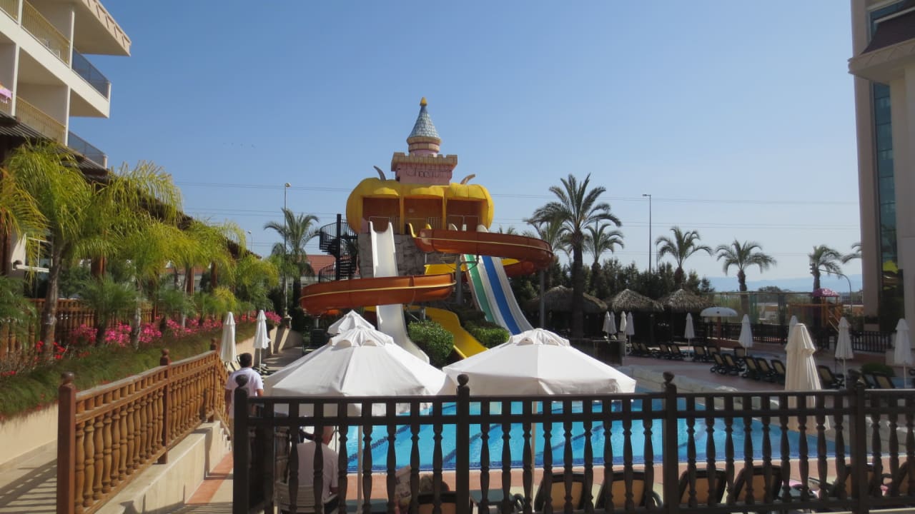 Teil der Poolanlage des Hotels Well Palace Side