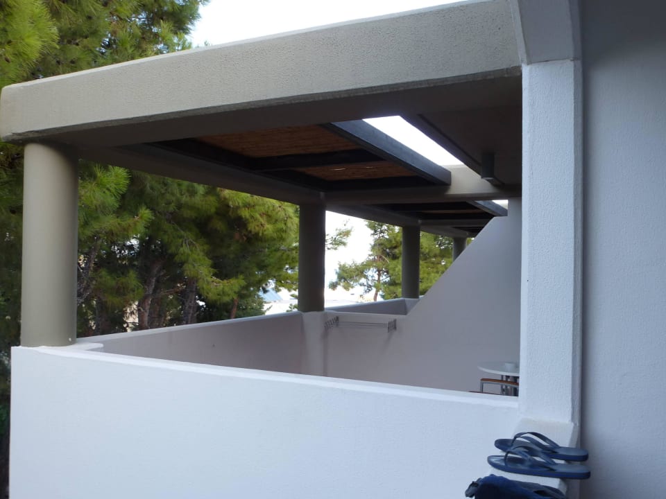 Blick vom Zimmer alltoura Club Hotel Porto Angeli Beach Resort