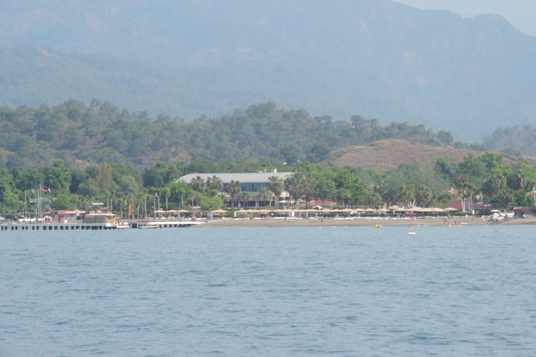 Die Anlage vom Meer aus gesehen Club Tuana Fethiye