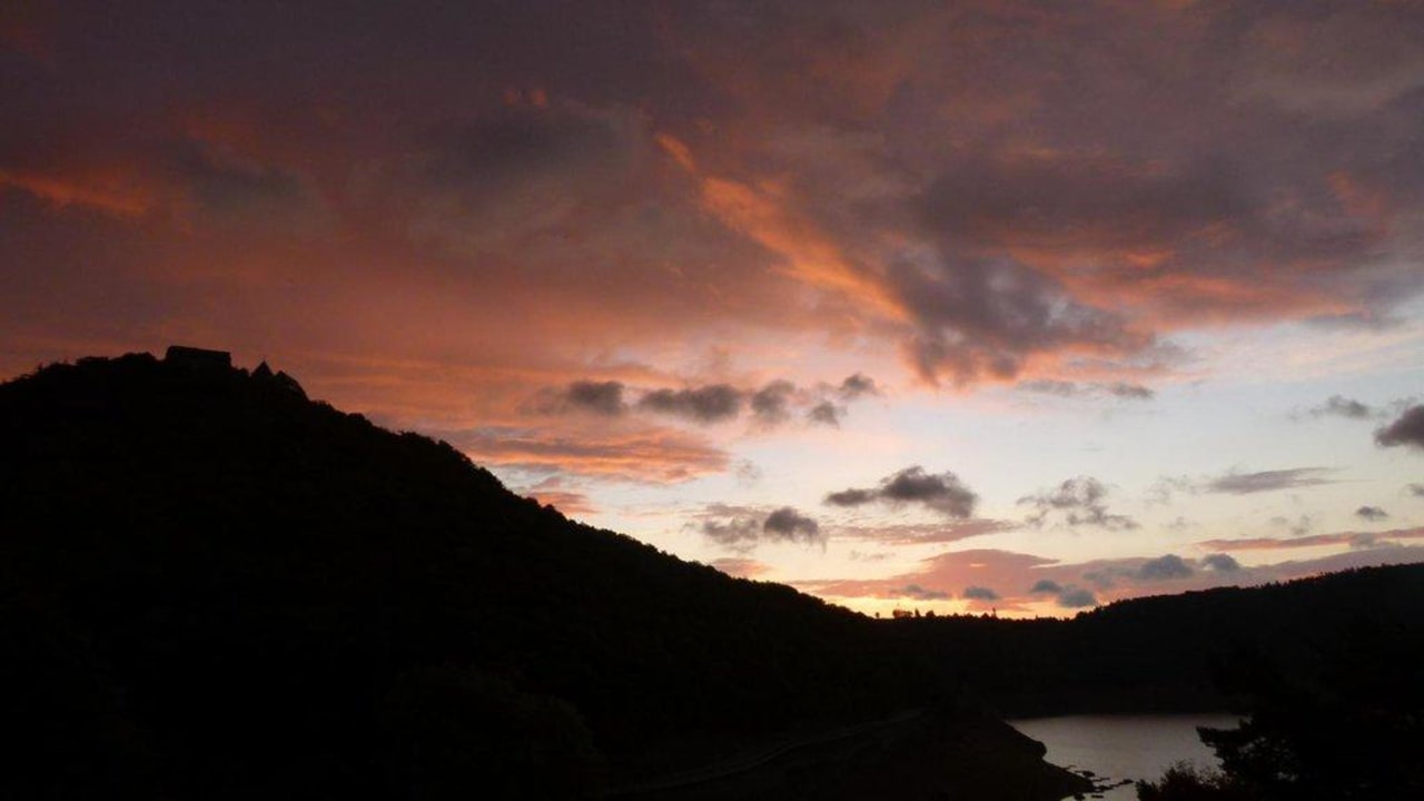 Blick vom Zimmer, Sonnenaufgang Seehotel Andree & Gästehaus Seehof