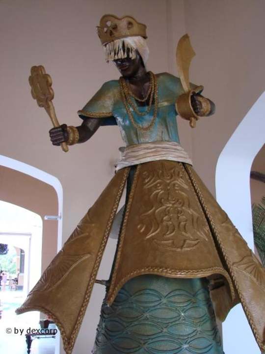 Brsilianische Gottheit Yemanjá in der Lobby Iberostar Waves Bahia