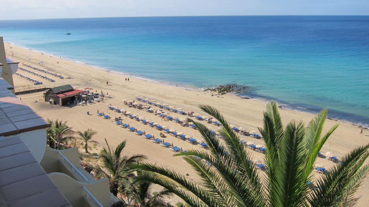 Aussicht vom Balkon des Zimmers (Block D)  Hotel Riu Palace Jandia