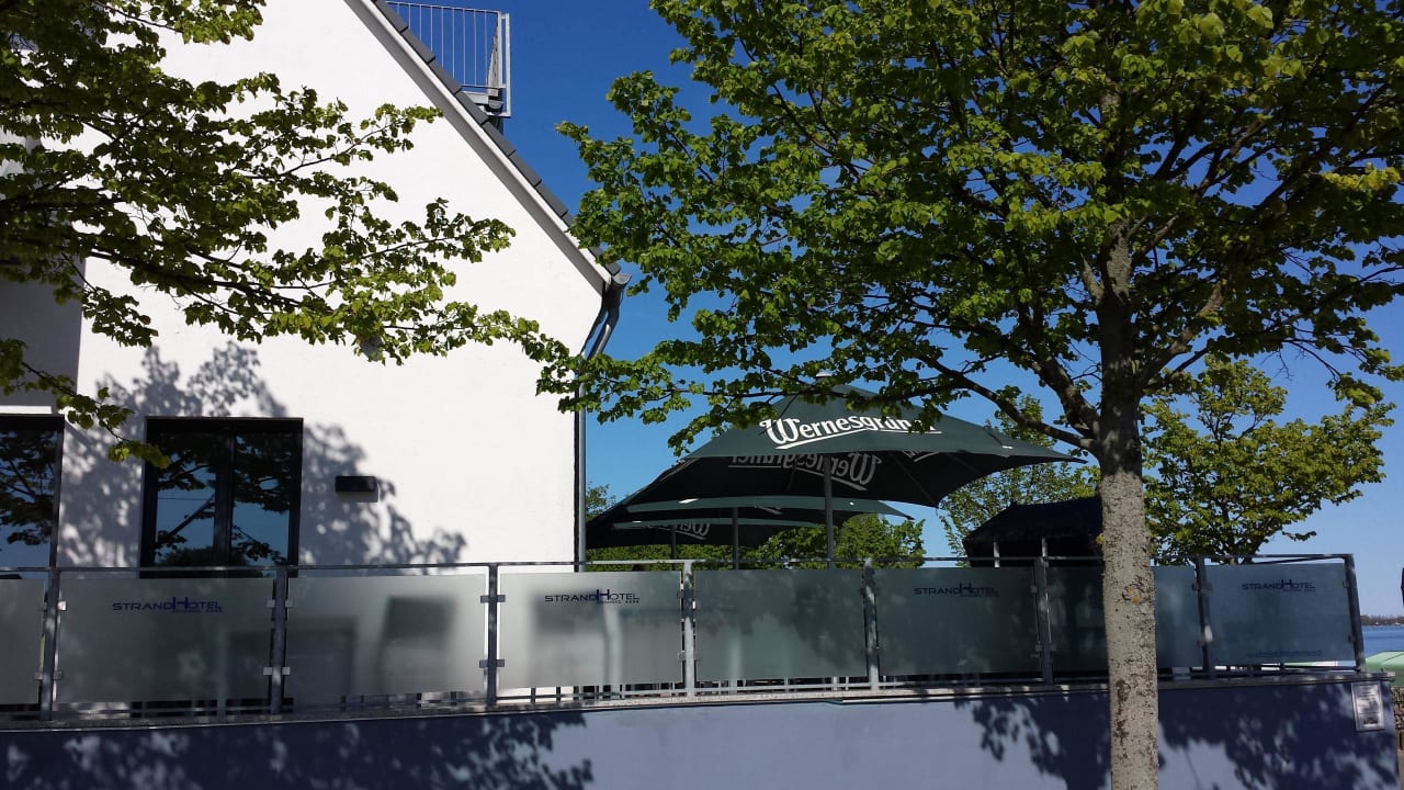 Restaurantterrasse Strandhotel Dranske