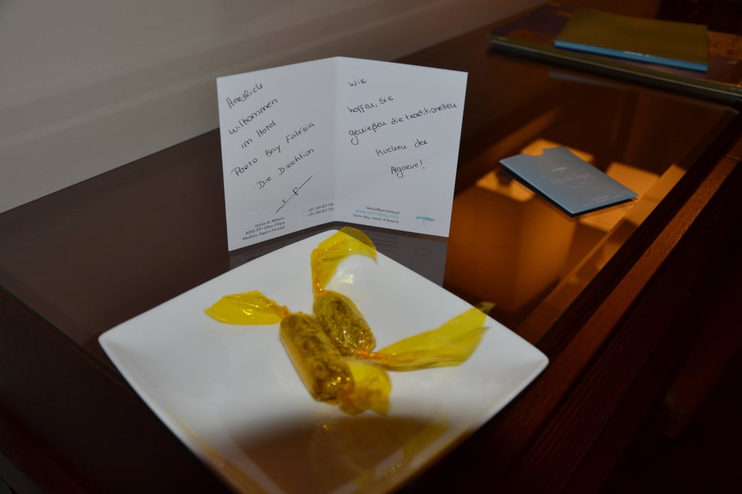 Willkommensgruß PortoBay Falésia