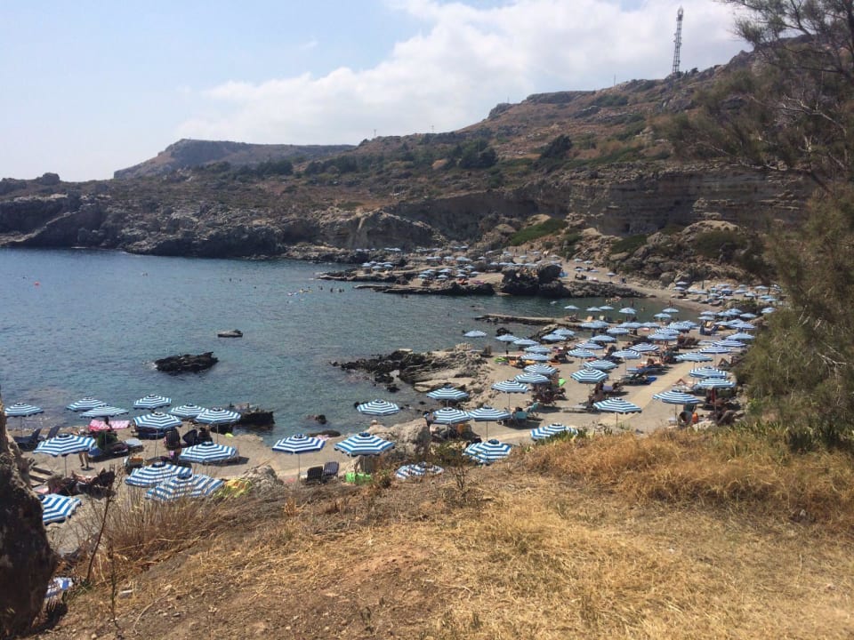 Kleine Strandübersicht Hotel Kalithea Horizon Royal