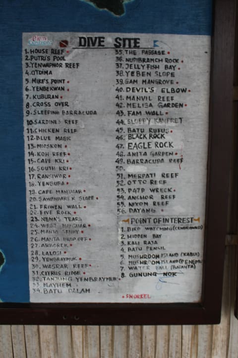 Tauchplätze in der Umgebung Papua Explorers Resort