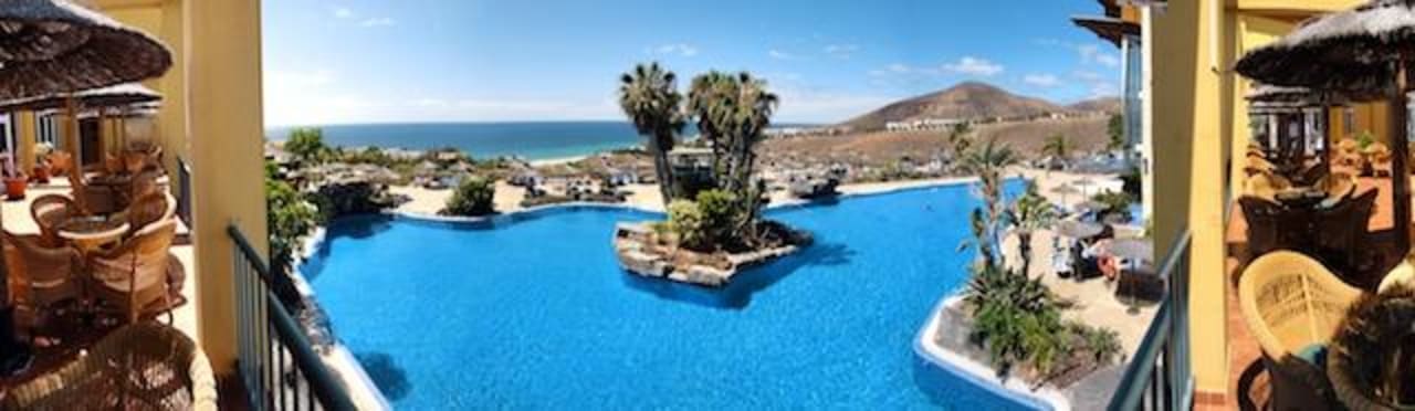 Aussicht vom Balkon des Unterhaltungssaal AluaVillage Fuerteventura