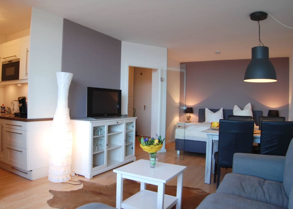 Wohnzimmer Ferienwohnungen Heiligenhafen Kemper's Apart