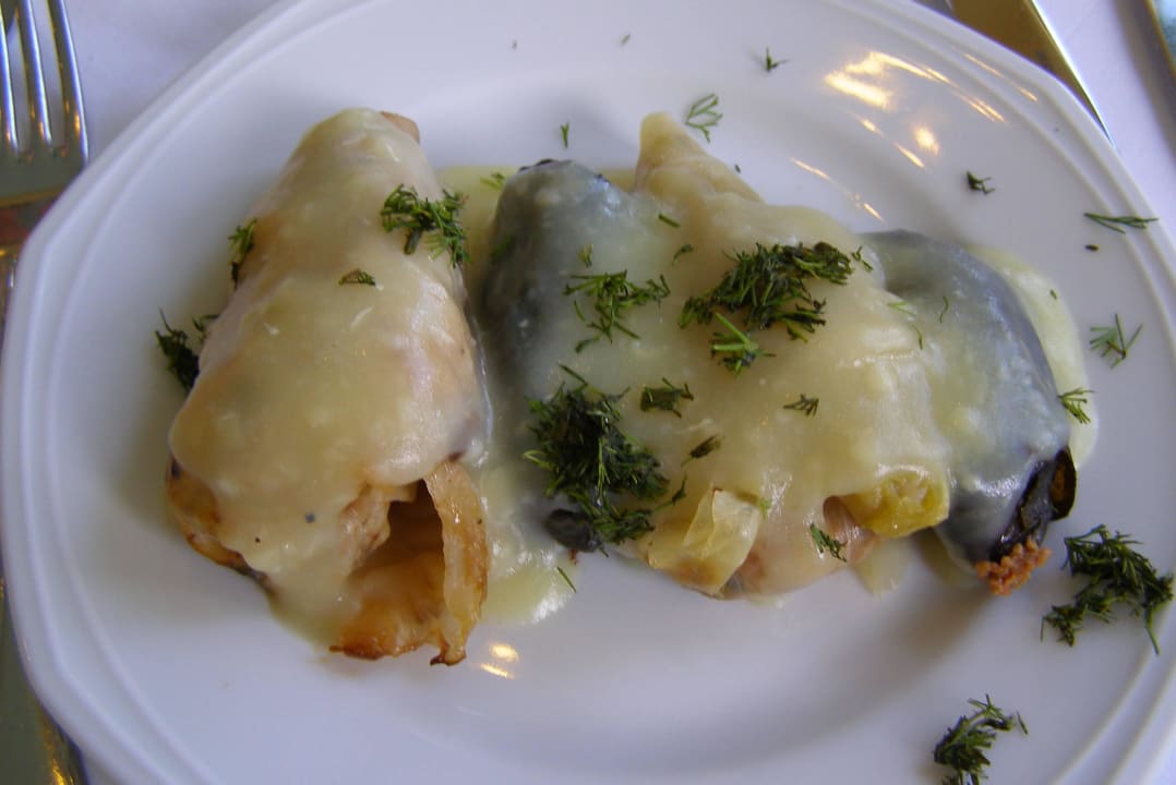 Dolmadakia warm mit Zitronen-Ei-Sauce Lindos Princess Beach Resort & Spa