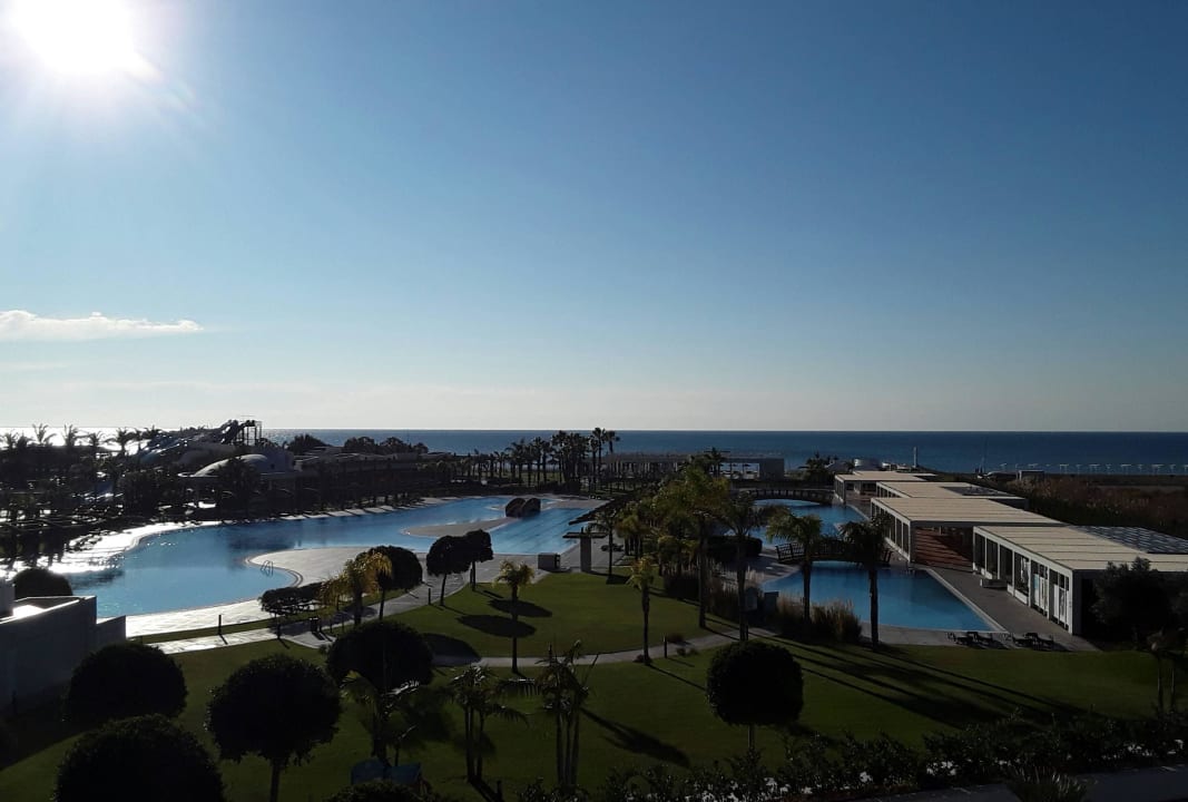 Ausblick vom Zimmer im Dezember Hotel Baia Lara