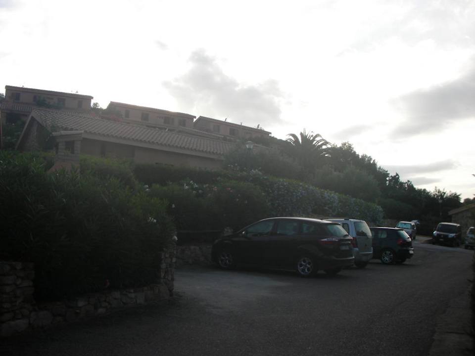 Blick auf die Ferienhäuser Apartments Costa Rei