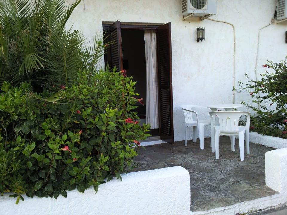 Ausgang von Zimmer und Terrasse Hotel Galini