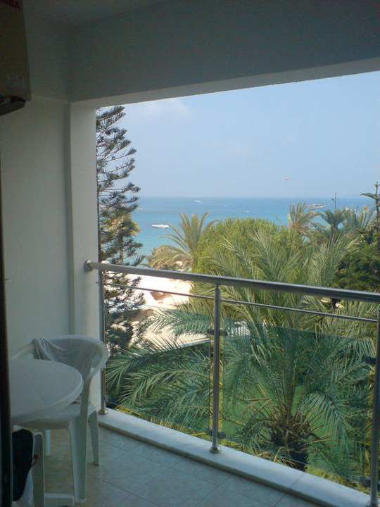 Ausblick vom Balkon Top Hotel