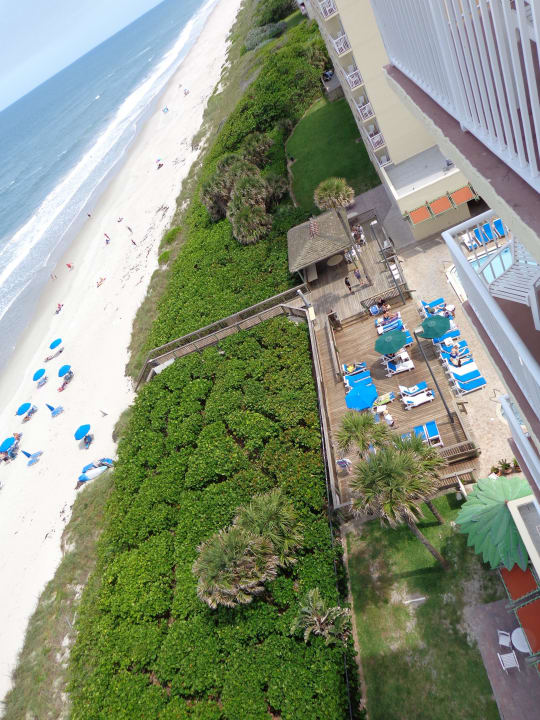 Blick vom 9. Stock au dem Zimmer Hotel DoubleTree Suites by Hilton Melbourne Beach Oceanfront