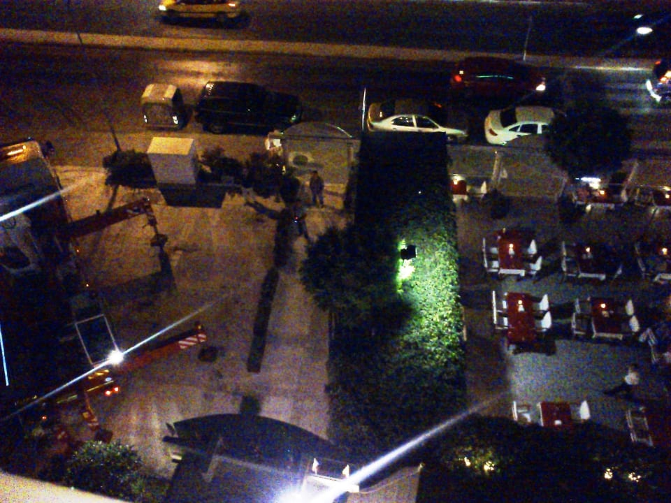 Baustelle bei Nacht Hotel Sözer