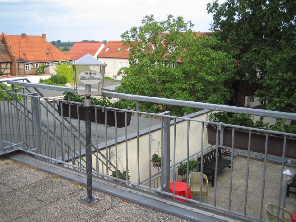 Terrasse Hotel Schwarzer Adler Tangermünde