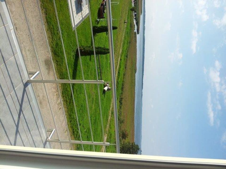 Balkon und Blick auf Abhang von Wrzosower Bucht Villa Nad Zalewem