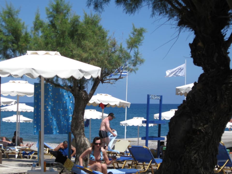 Blick von der Strandbar aufs Meer Grecotel LUXME Dama Dama