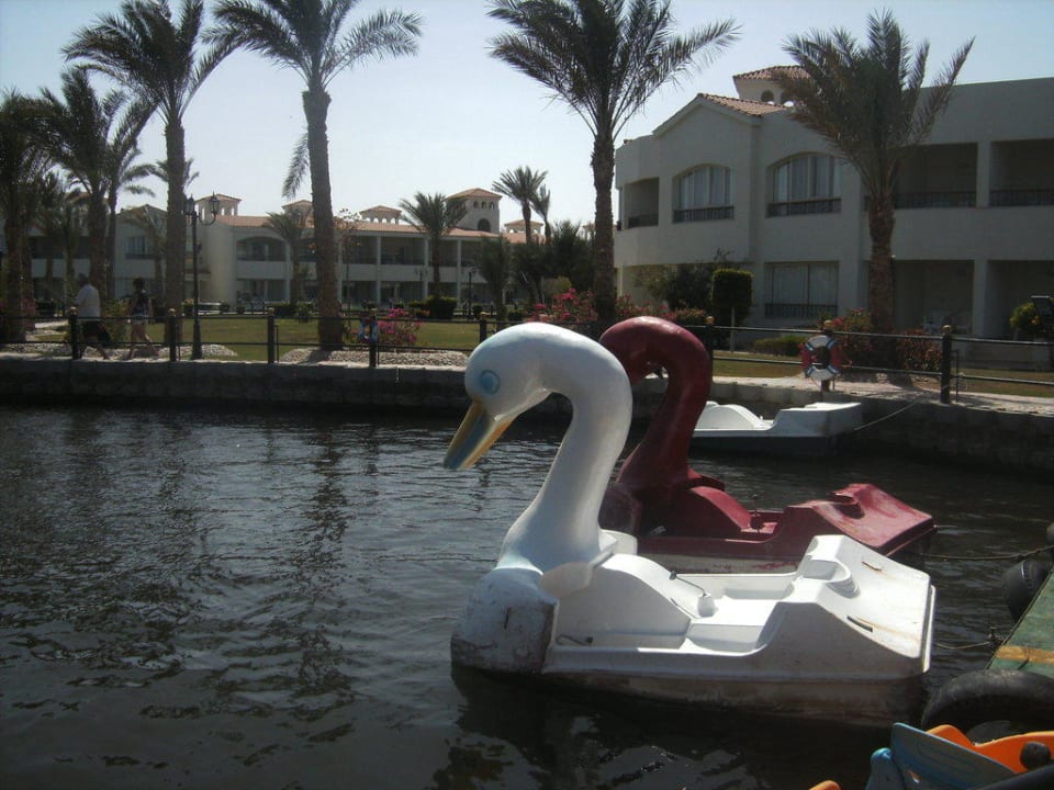 Meerwasserlagune mit Tretboot Pickalbatros Dana Beach Resort - Hurghada