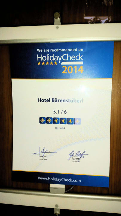 Sagt doch alles! Hotel Bärenstüberl