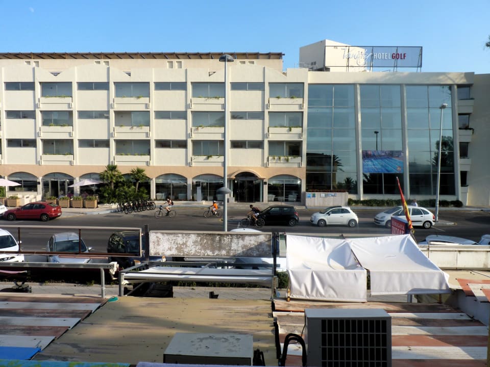 Aussicht aus unserem Zimmer Alcudia Garden Aparthotel