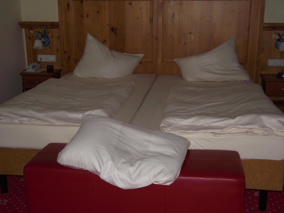 So wurde das Bett gemacht Alpenhotel Kronprinz