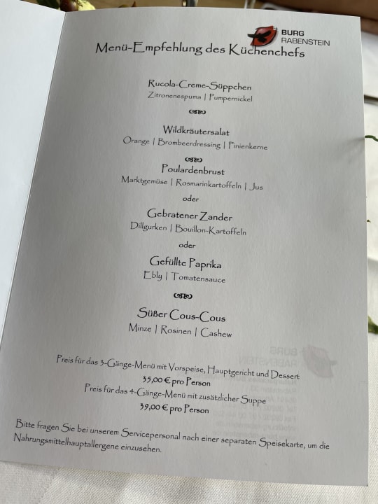 Gastro Hotel Burg Rabenstein