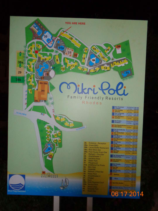 Mapka Atlantica Mikri Poli Rhodes