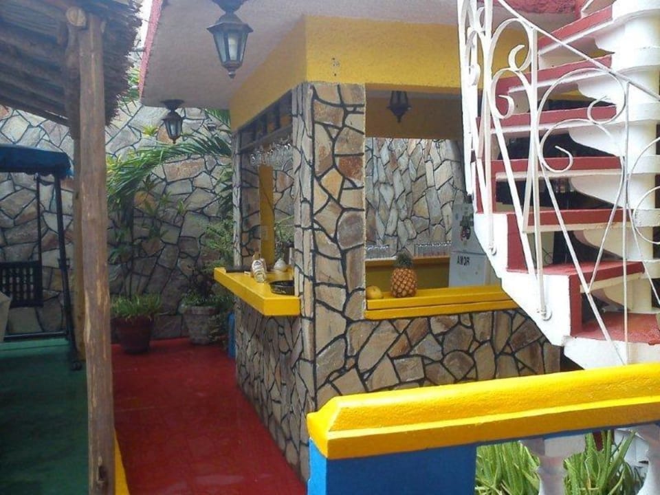 Stairs to the terrace Casa Jorge Mendez Perez