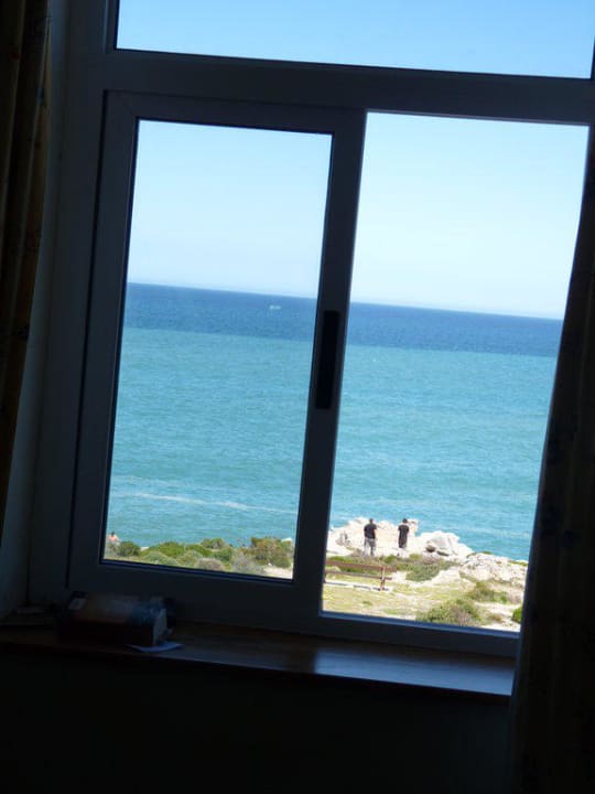 Waale vom Fenster beobachten Windsor Hotel Hermanus