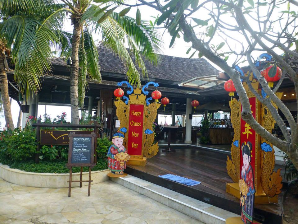 Eingang zum Strandrestaurant Melati Beach Resort & Spa