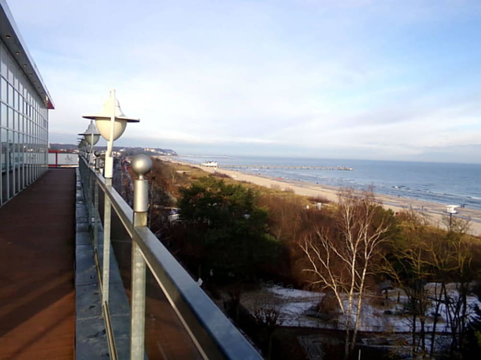 Blick von der Restaurant-Terrasse Strandhotel Ahlbeck