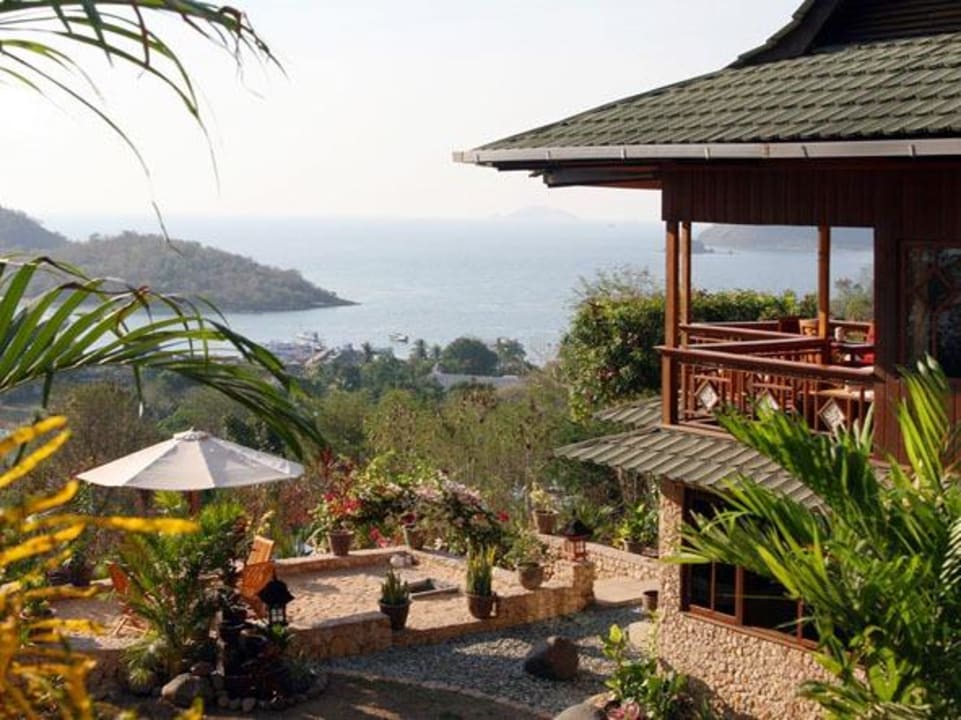 Enjoy the view from our terrace Villa Seirama Alam