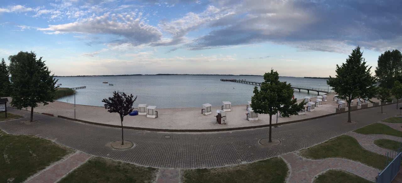 Ausblick vom Zimmer Strandhotel Dranske