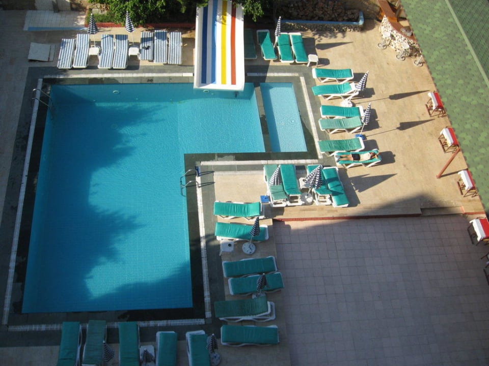 Der Pool von oben Arsi Paradise Beach Hotel
