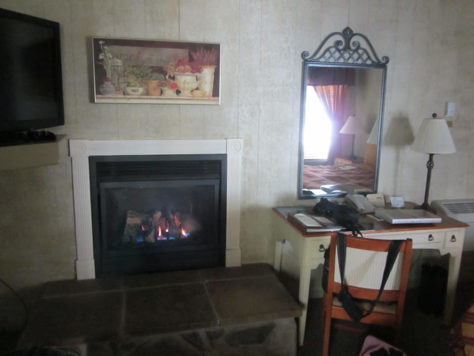 Kamin im Cottage Hotel Tenaya Lodge at Yosemite