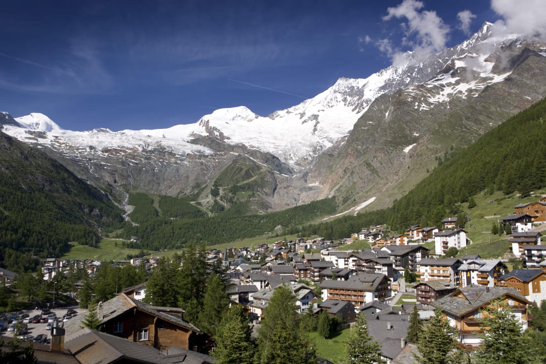 Ausblick Swiss Family Hotel Alphubel Saas-Fee