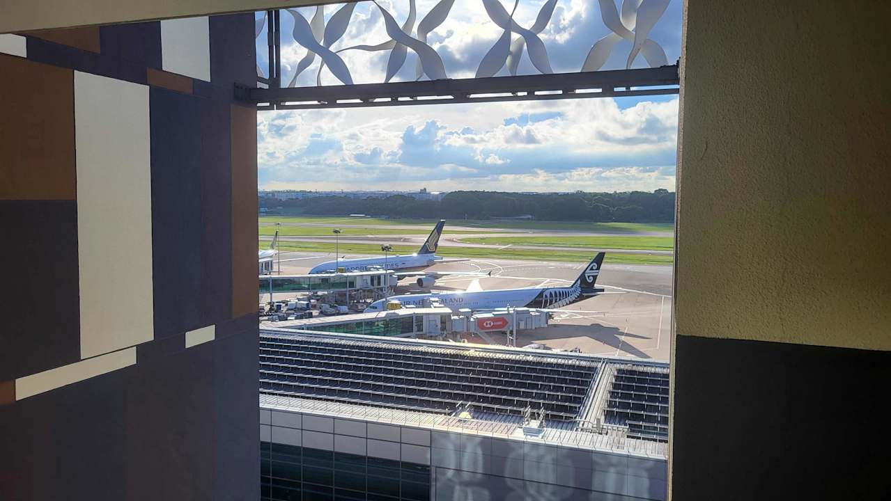 Ausblick Hotel Crowne Plaza Changi Airport